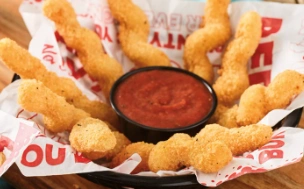 Red Robin Cheesy Mozzarella Twists Price & Nutrition Cheesy Mozzarella Twists