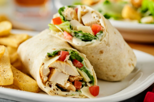 Everything Chicken Caesar Wrap