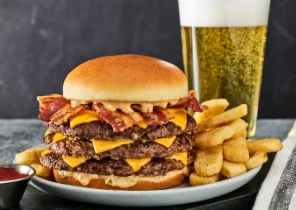 Red Robin New Buzzer Beater Bacon Cheeseburger Triple - Three Pointer New Buzzer Beater Bacon Cheeseburger Triple - Three Pointer
